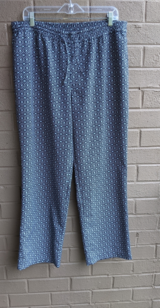 EUC Talbot's Floral Elastic Pull On Drawstring Pants 14